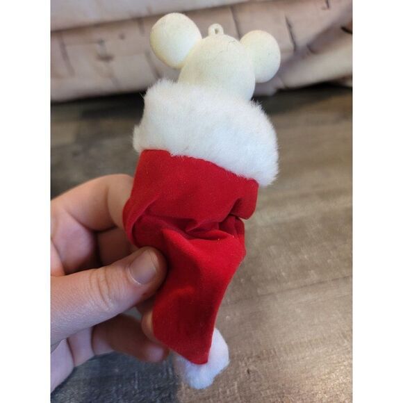 Santa hat mistletoe happy Mouse mice ornament Xmas decor - Picture 5 of 8